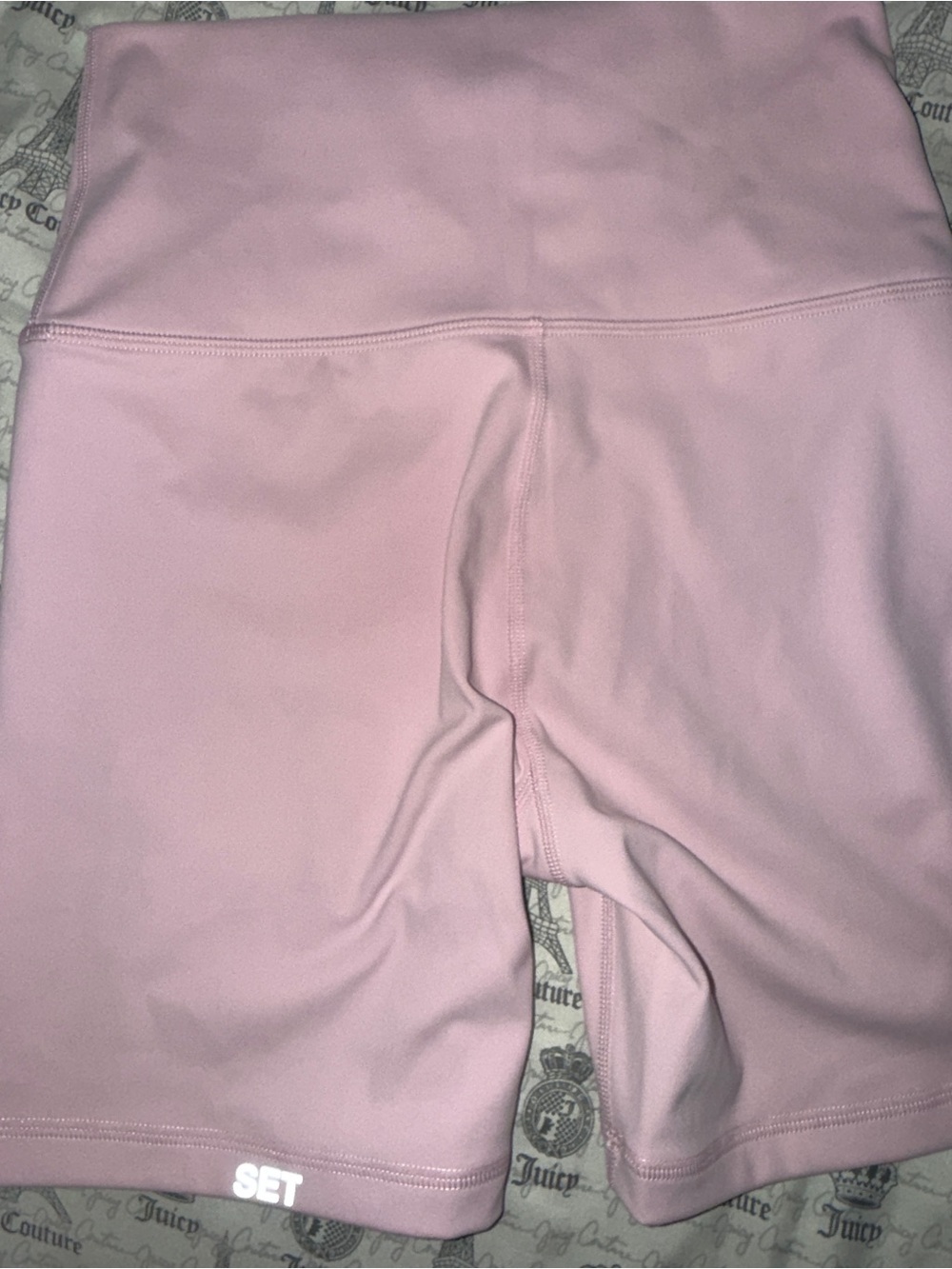SET Active Light Pink Performance Biker Shorts